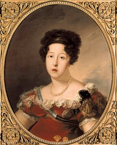 Dona Maria Isabel de Braganza. Porträt von Maria Isabella von Portugal (oder Maria Isabella von Braganza) von Vicente Lopez y Portana