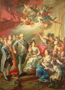 Huldigung an Karl IV. und seine Familie von Vicente Lopez y Portana