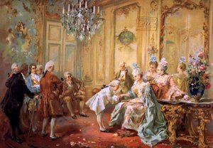 Mozart und Mme de Pompadour, ca. 1900