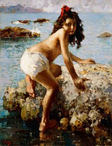Das Mädchen auf dem Felsen