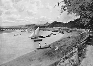 Barnstaple, vom South Walk, um 1896