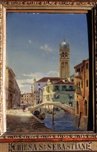 Ansicht von Venedig: Die Kirche San Sebastiano von Victor Adam