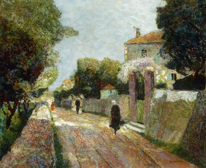 Sonnige Dorfstraße