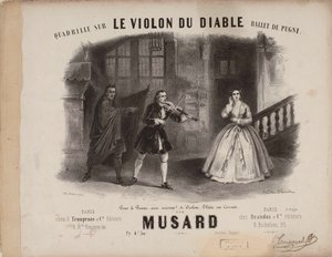 Quadrille für Le Violon du Diable von Cesare Pugni, ca. 1849