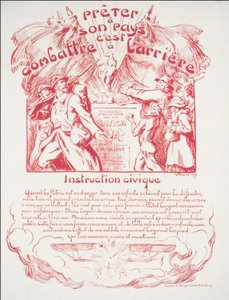 Seinem Land zu leihen bedeutet, dahinter zu kämpfen - Bürgererziehung. Kriegsposter