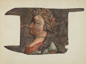 Holzschnitzerei, ca. 1938 von Victor F. Muollo