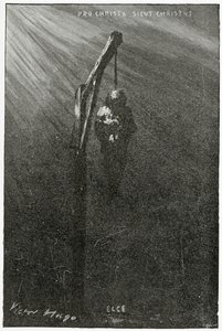 Die Hinrichtung von John Brown, 19. Jahrhundert (Schwarz-Weiß-Stich)