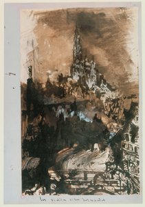 Die alte Stadt in der Normandie