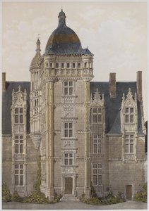 Schloss Saint-Ouen, Mayenne, Illustration aus 