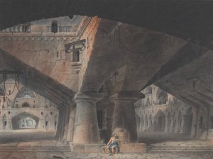 Mann im Gefängnis sitzend, 1781
