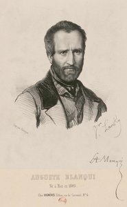 Porträt von Louis-Auguste Blanqui 1805-1881, 1849 von Victor Larsky