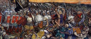 Die Schlacht von Kulikowo am 8. September von Victor Mikhailovich Vasnetsov