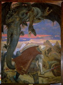 Dobrynja Nikititsch kämpft gegen Gorynych von Victor Mikhailovich Vasnetsov
