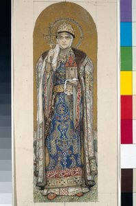 Heilige Olga, Prinzessin von Kiew (Studie für Fresken in der St. Wladimir-Kathedrale von Kiew)