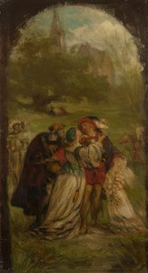 Ritter Hartmut von Kronberg nimmt von seinen Angehörigen Abschied