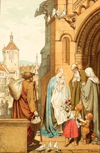 Christus wird nach Jerusalem gebracht von Victor Paul Mohn