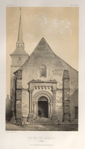 Kirche von Requeil (Sarthe) von Victor Petit