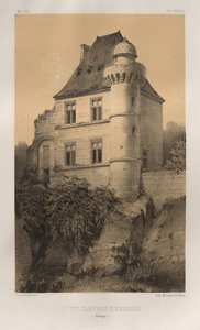 Kleines Schloss von Exideuil (Dordogne) von Victor Petit