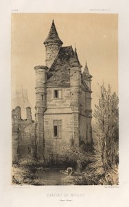 Architektur Pittoresque oder Denkmäler des 15. und 16. Jahrhunderts: Schlösser Frankreichs des 15. und 16. Jahrhunderts: Pl. 11, Schloss von Maulny (Haute-Marne) von Victor Petit