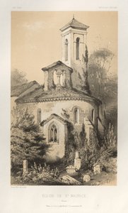 Architektur Pittoresque oder Denkmäler des 15. und 16. Jahrhunderts: Schlösser Frankreichs des 15. und 16. Jahrhunderts: Pl. 14, Kirche von St. Maurice (Vienne)