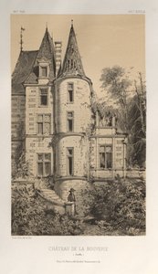Architektur Pittoresque oder Denkmäler des 15. und 16. Jahrhunderts: Schlösser Frankreichs des 15. und 16. Jahrhunderts: Pl. 29, Schloss von La Bouverie (Sarthe) von Victor Petit