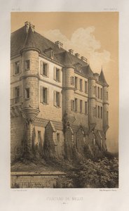 Architektur Pittoresque oder Denkmäler des 15. und 16. Jahrhunderts: Schlösser Frankreichs des 15. und 16. Jahrhunderts: Pl. 35, Schloss von Mello (Oise)