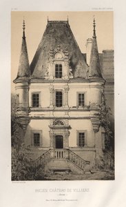 Architektur Pittoresque oder Denkmäler des 15. und 16. Jahrhunderts: Schlösser Frankreichs des 15. und 16. Jahrhunderts: Pl. 1, Altes Schloss von Villiers (Somme) von Victor Petit