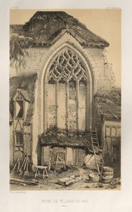 Pl.17, Ruine De St. Jean-Le-Bas Aisne, 1860 von Victor Petit