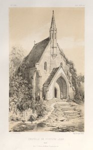 ...Pl.22, Kapelle von Fontaine-Jean Loiret, veröffentlicht 1860 von Victor Petit