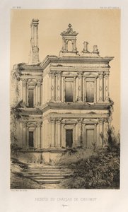 ...Pl. 19, Reste des Schlosses von Chaumot Yonne, 1860