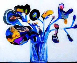 Bunte abstrakte Blume von Victor Tkachenko