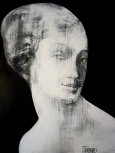 Elegante abstrakte Frau von Victor Tkachenko