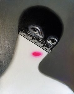 Rätselhafter maskierter Blick von Victor Tkachenko