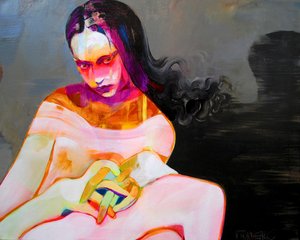 Lebendiges Emotionales Porträt von Victor Tkachenko