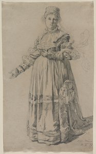 Stehende Frau, 1877 von Victor Tobler