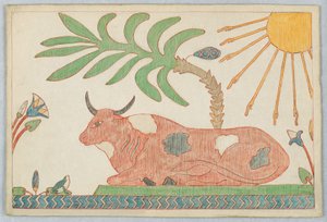 Der Ochse und der Frosch, Illustration zu Äsops Fabeln von Victor Wilbour