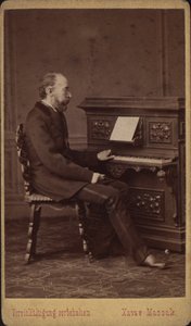 Porträt des Librettisten und Komponisten Franz Friedrich Richard Genée 1823-1895, ca. 1880-1885