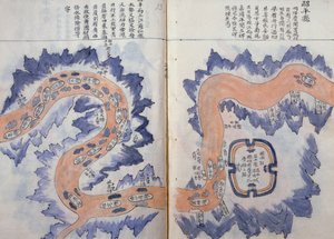 Karten während der Reise einer vietnamesischen Botschaft nach China