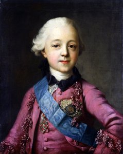 Porträt von Großherzog Pawel Petrowitsch 1754-1801