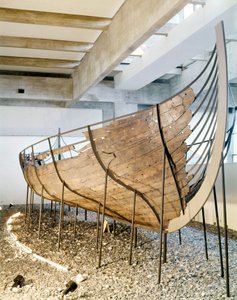 Hochseefrachtschiff aus dem Sognefjord, Westnorwegen, ca. 1030 (Kiefer, Eiche & Linde)