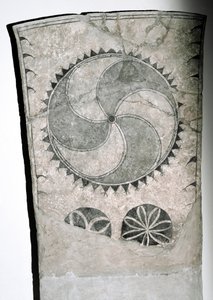 Runenstein mit Sonnensymbol, 7.-8. Jahrhundert