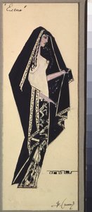 Vorbereitungskostüm für Helene für die "La Belle Helene" Opera Bouffe von Viktor Andreyevich Simov