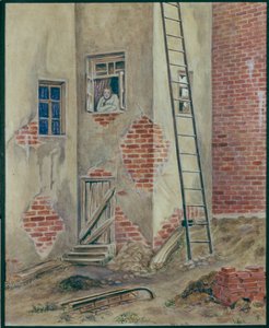 Bühnenbild für das Stück Die Niederungen von M. Gorki, 1902