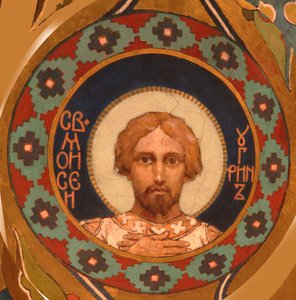 Heiliger Moses der Ungar, 1885-1896 von Viktor Mikhaylovich Vasnetsov