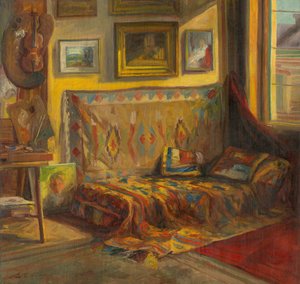 Innenraum des Ateliers von Viktor or Jozef Kiss