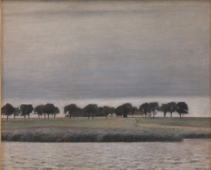 Vorstudie zu "Solregen. Gentofte See" von Vilhelm Hammershøi