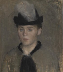 Ida Ilsted, die Verlobte des Künstlers. Skizze
