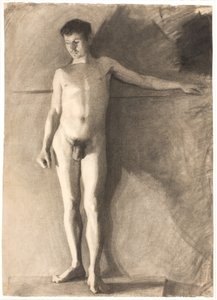 Stehendes männliches Modell von Vilhelm Hammershøi