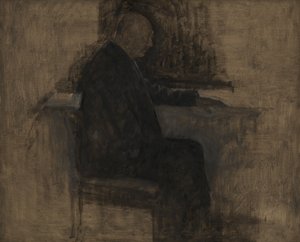Der Architekt Thorvald Bindesbøll von Vilhelm Hammershøi