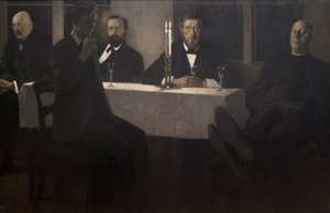 Fünf Porträts von Vilhelm Hammershoi